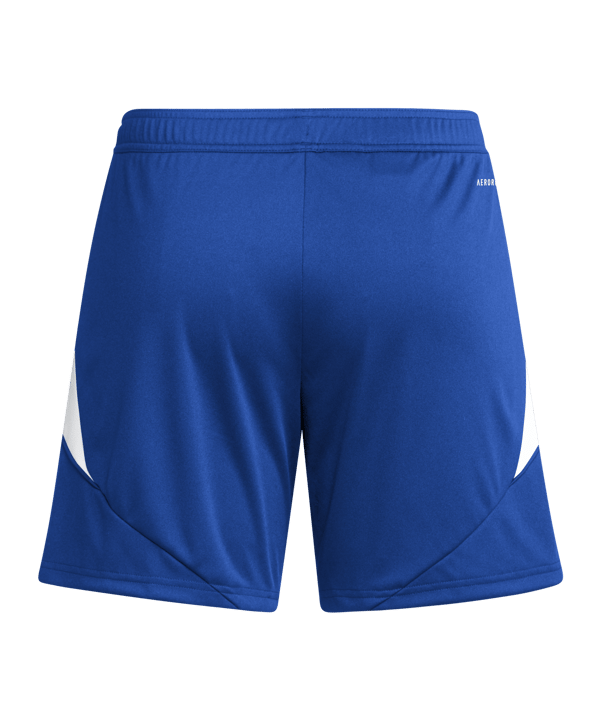 adidas Tiro 24 Short Damen Blau Weiss - blau