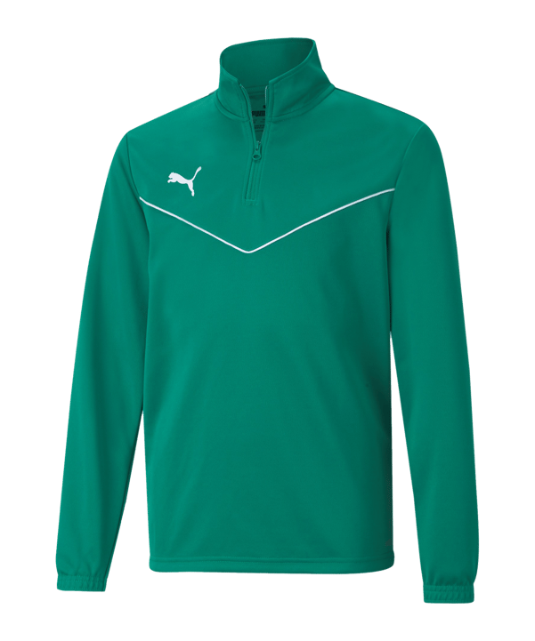 PUMA teamRISE HalfZip Sweatshirt Kids Grün F05 - gruen