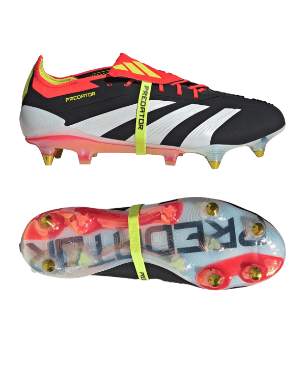 adidas Predator Elite FT SG Solar Energy Schwarz Weiss Rot - schwarz