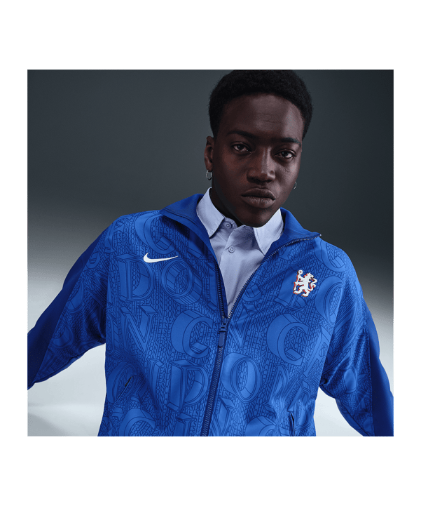 Nike FC Chelsea London Strike Anthem Jacke Blau F495 - blau