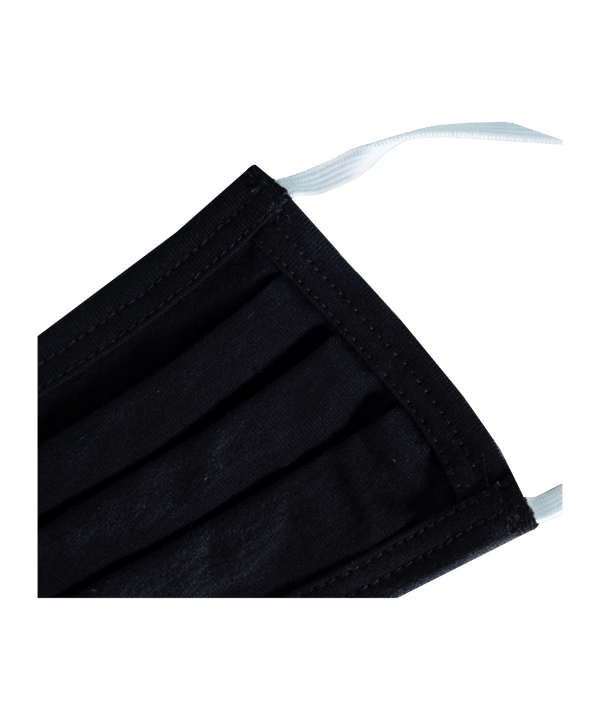 11teamsports Mundmaske blanko 100% Baumwolle Black - schwarz