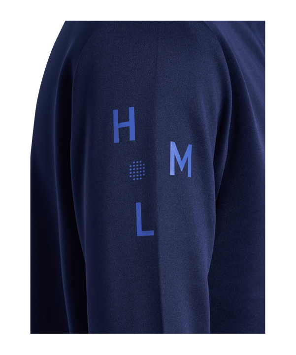 Hummel hmlCOURT HalfZip Sweatshirt Blau F7026 - blau