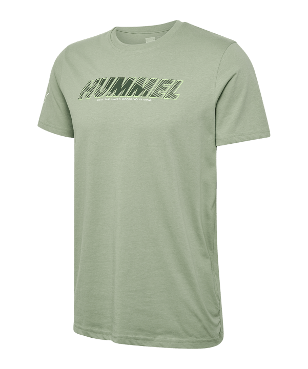 Hummel Te Effort Cotton T-Shirt Grün F6092 - gruen