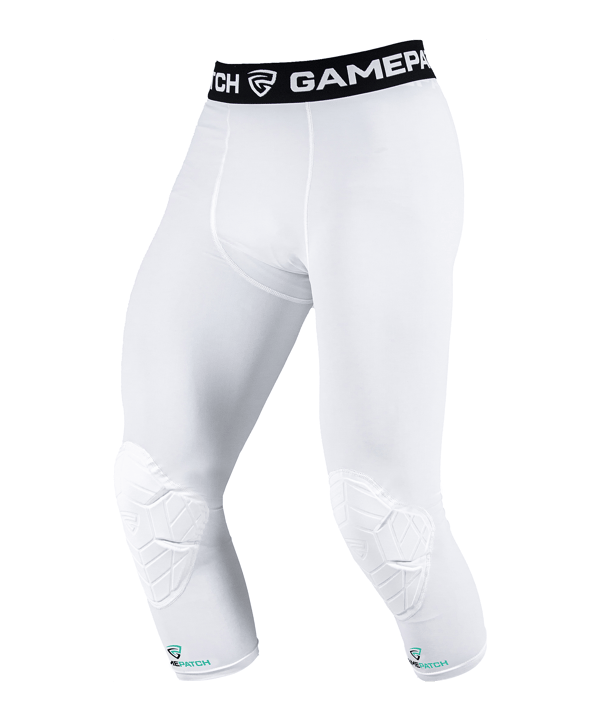Gamepatch 3/4 Knee Padding Tight Tight Weiß - weiss