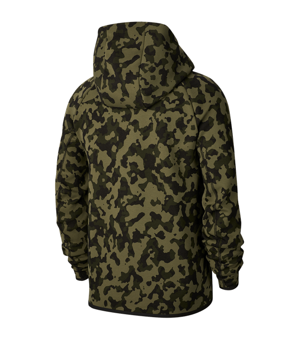 Nike Tech Fleece Camo Kapuzenjacke Braun F222 - braun