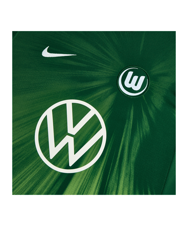Nike VfL Wolfsburg Trikot Home 2025/2026 Kids Grün F341 - gruen