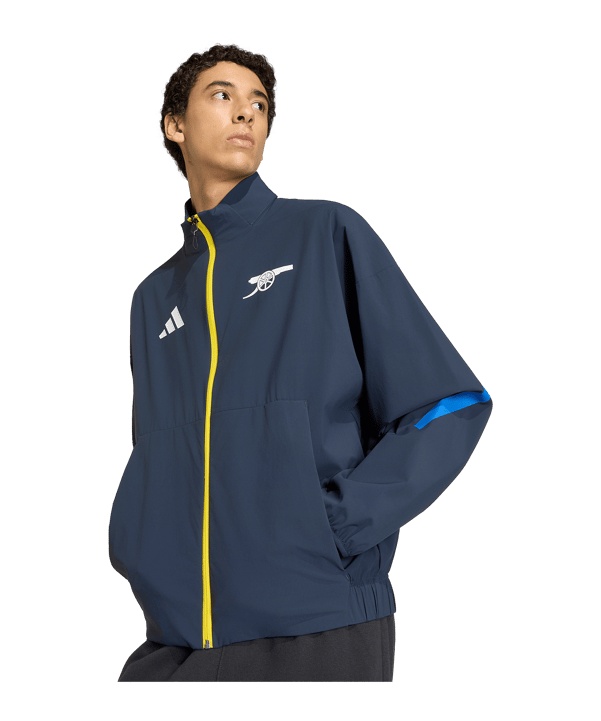 adidas FC Arsenal London Anthem Jacke Blau - blau