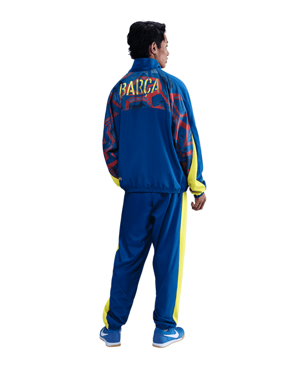 Nike FC Barcelona Strike Woven Trainingsjacke Blau F431 - blau