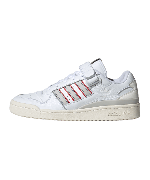 adidas Originals Forum Low Weiss Grau Blau - weiss