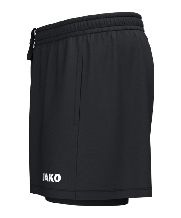 JAKO 2in1 One Short Schwarz F800 - schwarz