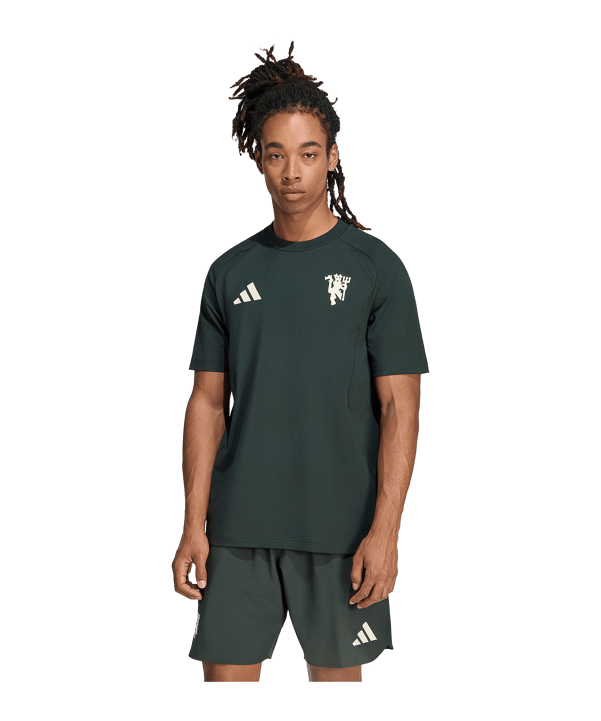 adidas Manchester United Tiro Travel T-shirt Verde - verde