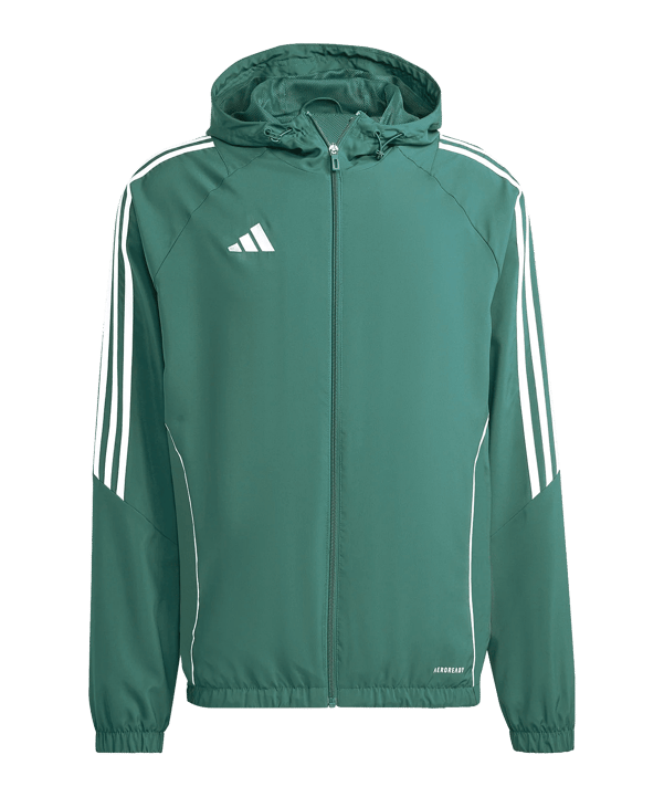 adidas Tiro 24 Windbreaker Kids Grün Weiss - gruen