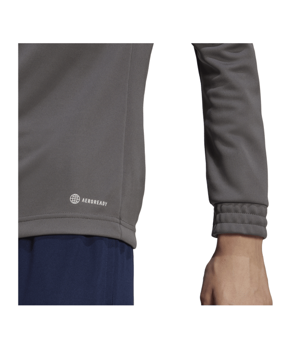 adidas Entrada 22 HalfZip Sweatshirt Damen Grau - grau