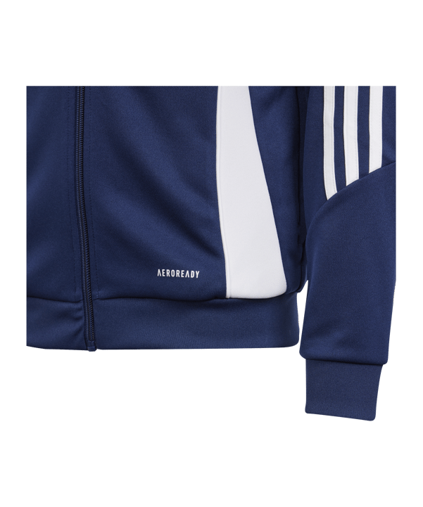 adidas Tiro 24 Trainingsjacke Kids Blau Weiss - blau