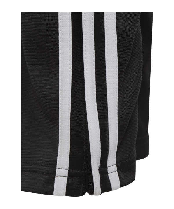 adidas Team Trainingsanzug Kids Schwarz Weiss - schwarz