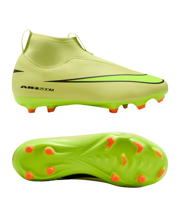 Nike Jr Air Zoom Mercurial Superfly X Academy FG/MG Max Voltage Kids Gelb F300 - gelb