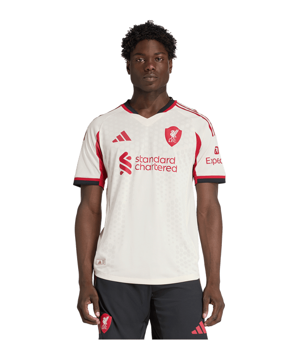 adidas FC Liverpool Authentic Trikot Away 2025/2026 Weiß - weiss