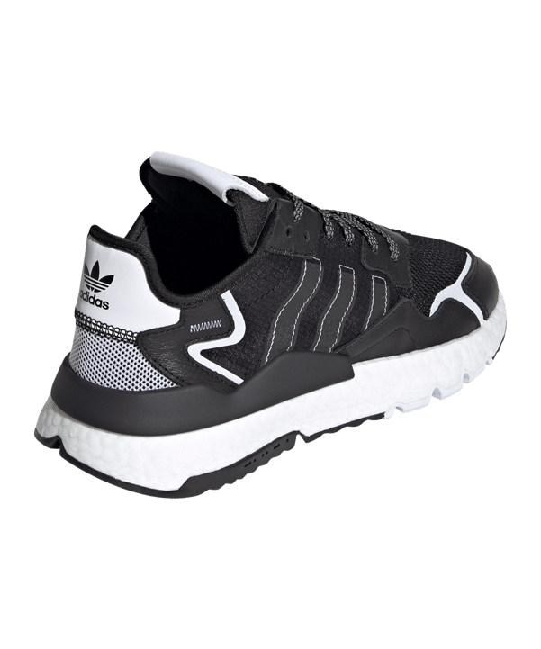 adidas Originals Nite Jogger Schwarz Weiss - schwarz