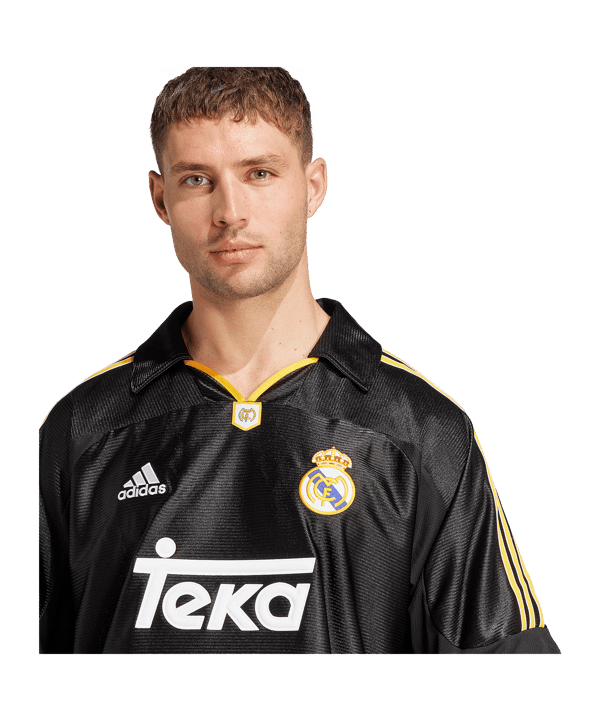 adidas Real Madrid Trikot Away 1999/2000 Schwarz - schwarz