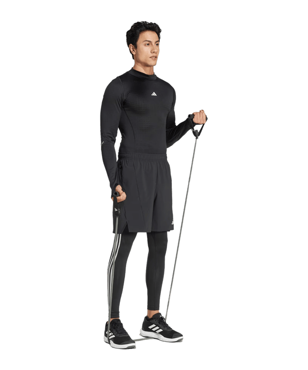 adidas Techfit 3-Stripes Tight Schwarz - schwarz