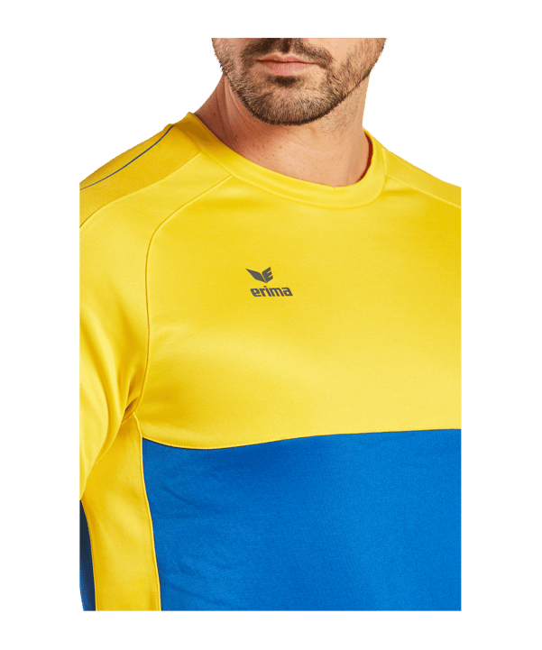 Erima SIX WINGS Sweatshirt Blau Gelb - blau