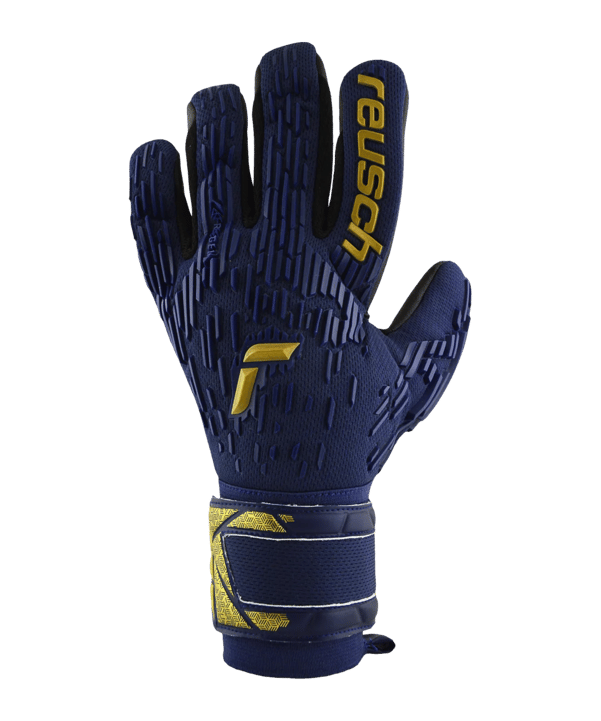 Reusch Attrakt Freegel Silver TW-Handschuhe Night Spark 2024 Blau Gold Schwarz F4411 - blau