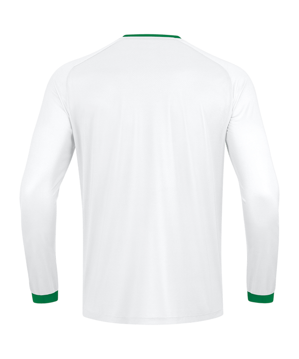 JAKO Inter Trikot langarm Kids Weiss Grün F013 - weiss