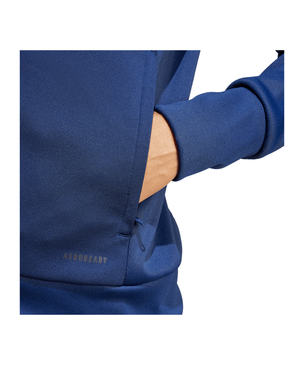 adidas Tiro 25 Travel Kapuzenjacke Damen Blau - blau