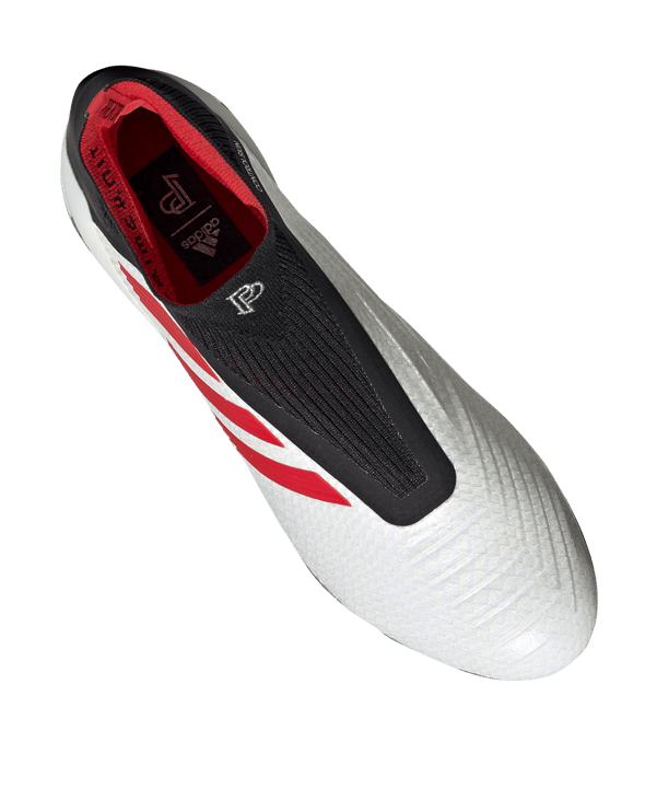 adidas Predator 19+ FG Pogba Weiss Schwarz - weiss