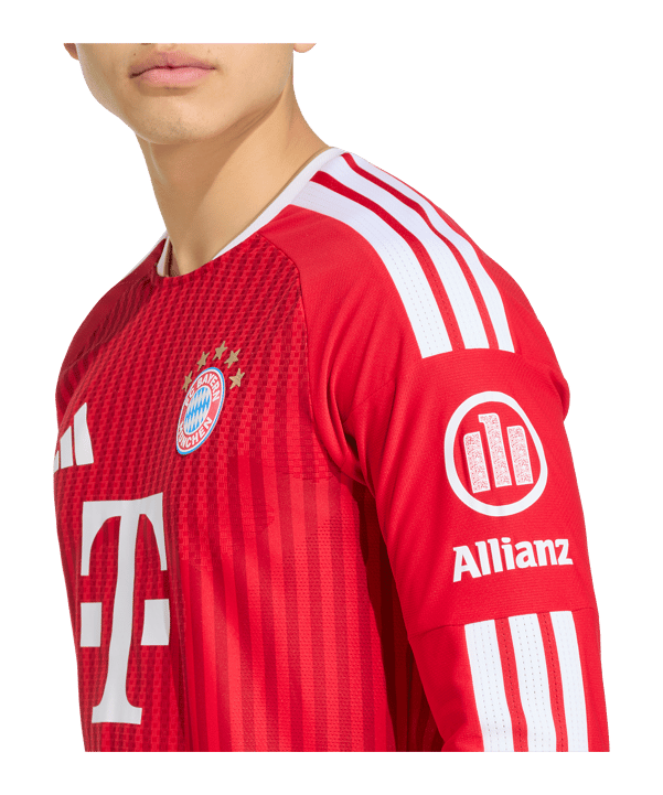 adidas FC Bayern München Authentic Trikot Langarm Home 2026/2027 Rot - rot