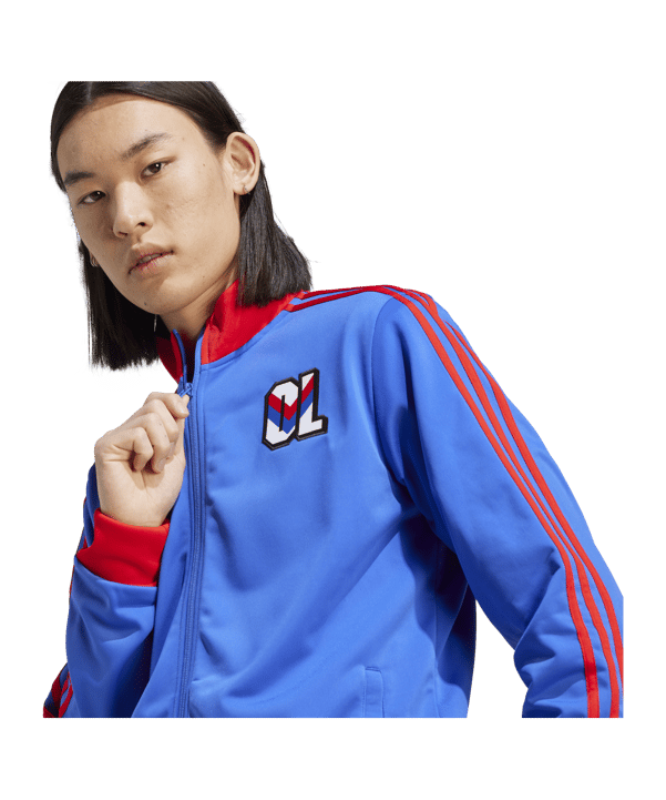 adidas Olympique Lyon DNA Trainingsjacke Blau - blau