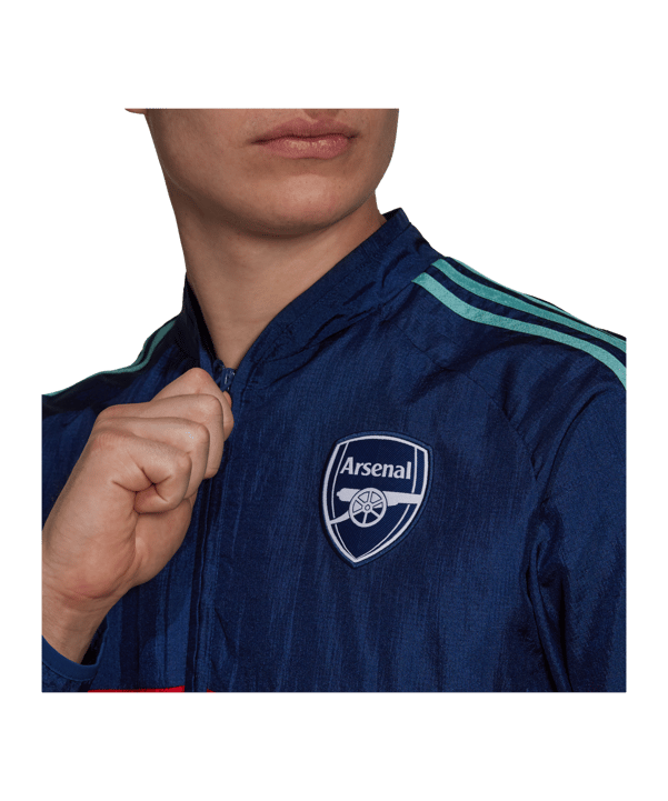 adidas FC Arsenal London Icon Woven Jacke Blau - blau