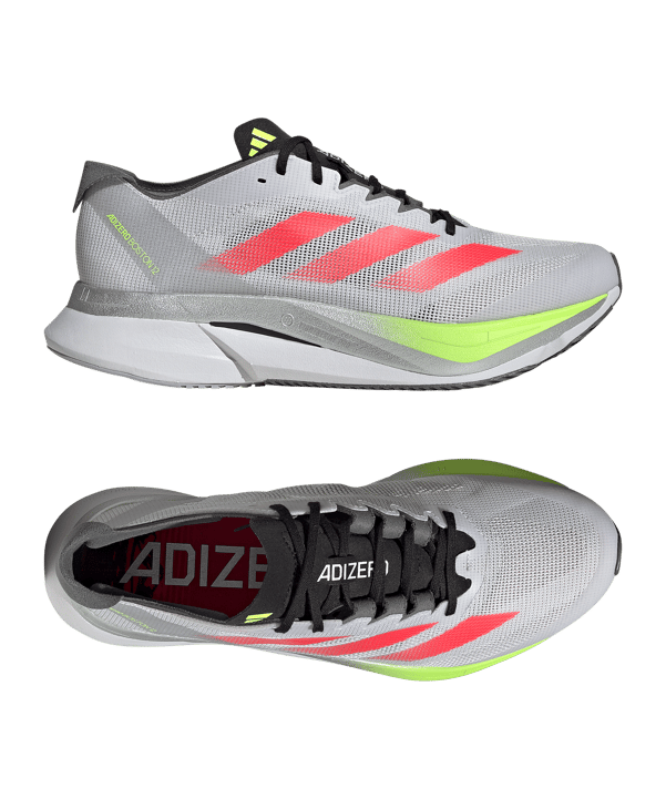 adidas Adizero Boston 12 Laufschuh Grau - grau