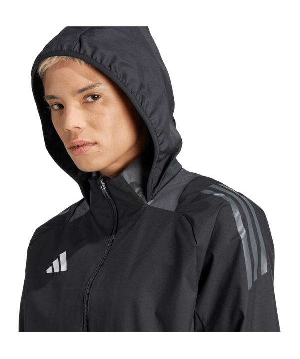 adidas Tiro 24 Competition Allwetterjacke Damen Schwarz - schwarz