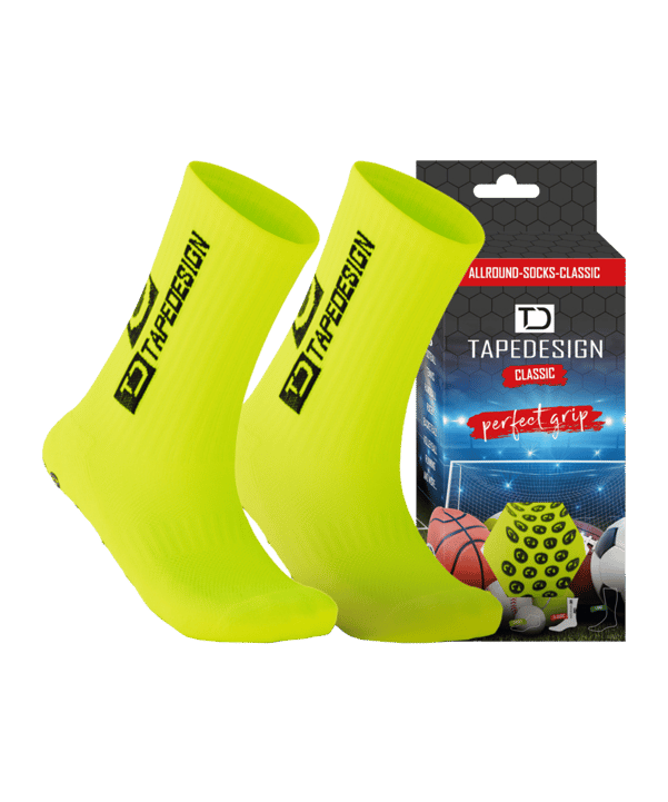 Tapedesign Gripsocks Chaussettes Jaune - jaune