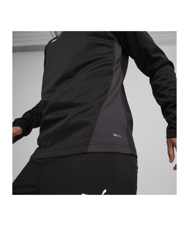 PUMA teamGOAL Training 1/4 Zip Sweatshirt F03 - schwarz