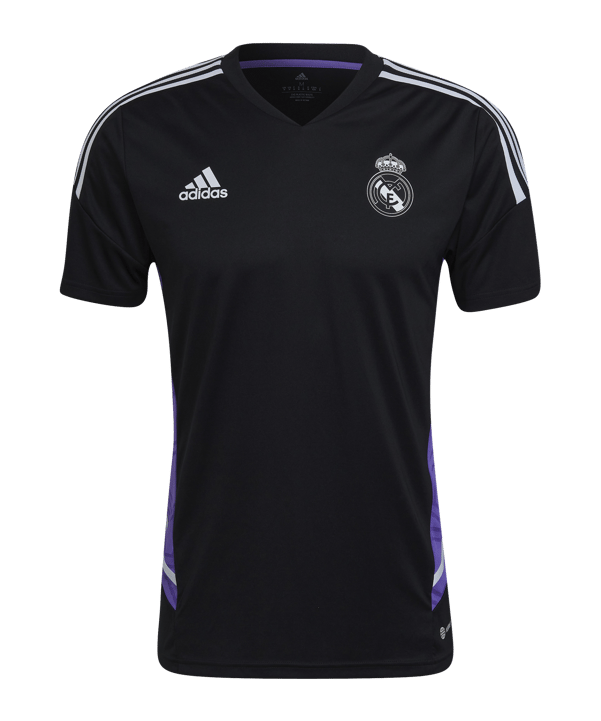 adidas Real Madrid Trainingsshirt Schwarz - schwarz