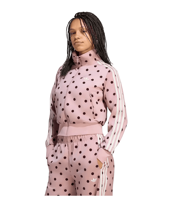 adidas Originals Satin Polka Dots Jacke Damen Lila - lila