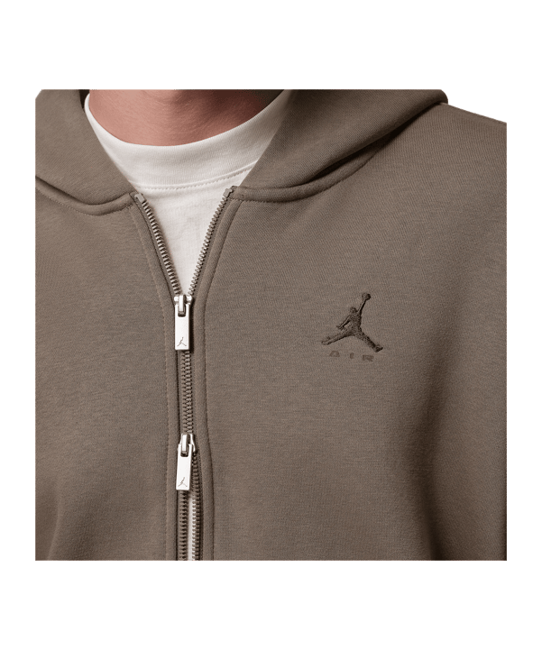 Jordan Brookyln Oversized Kapuzenjacke Braun