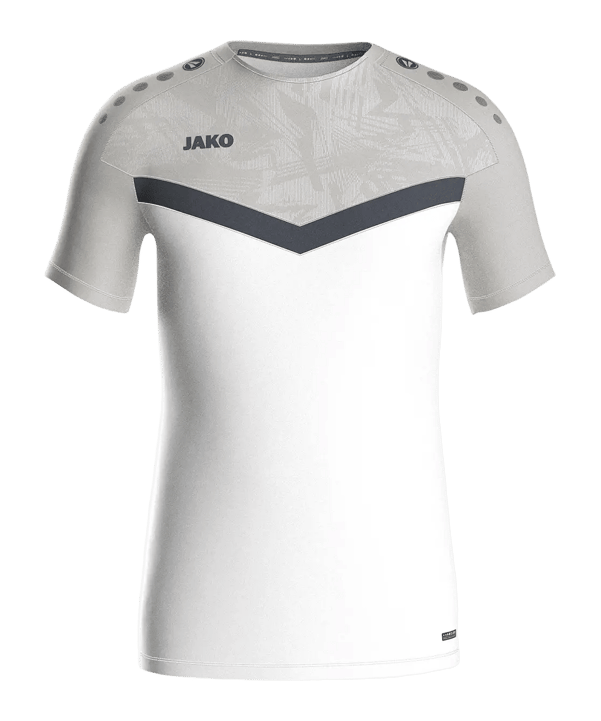 JAKO Icon T-Shirt Kids Weiss Grau F016 - weiss