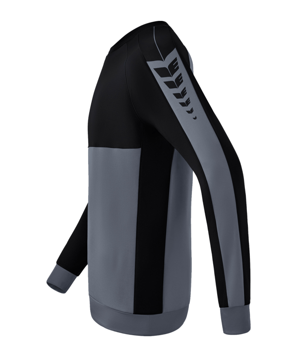 Erima Six Wings Sweatshirt Grau Schwarz - grau