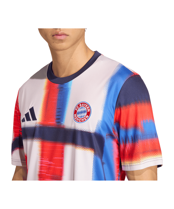 adidas FC Bayern München Prematch T-Shirt 2025/2026 Blau - blau