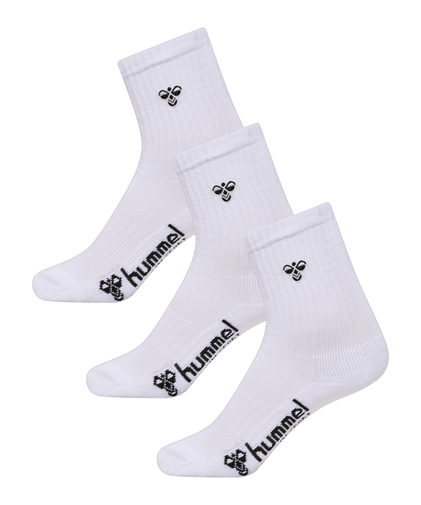 Hummel 3-Pack Bee Socken Kids Weiß F9001 - weiss
