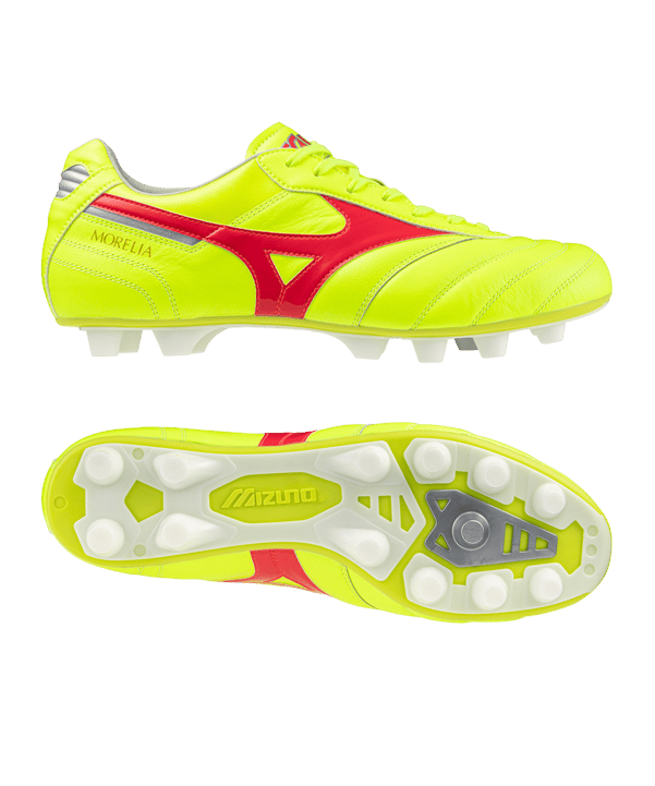 Mizuno Morelia II Elite FG Dyna Gelb Rot Silber F45 - gelb