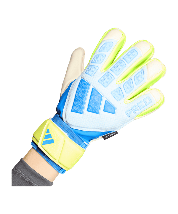 adidas Predator Match Fingersave Torwarthandschuhe Kids Blau - blau