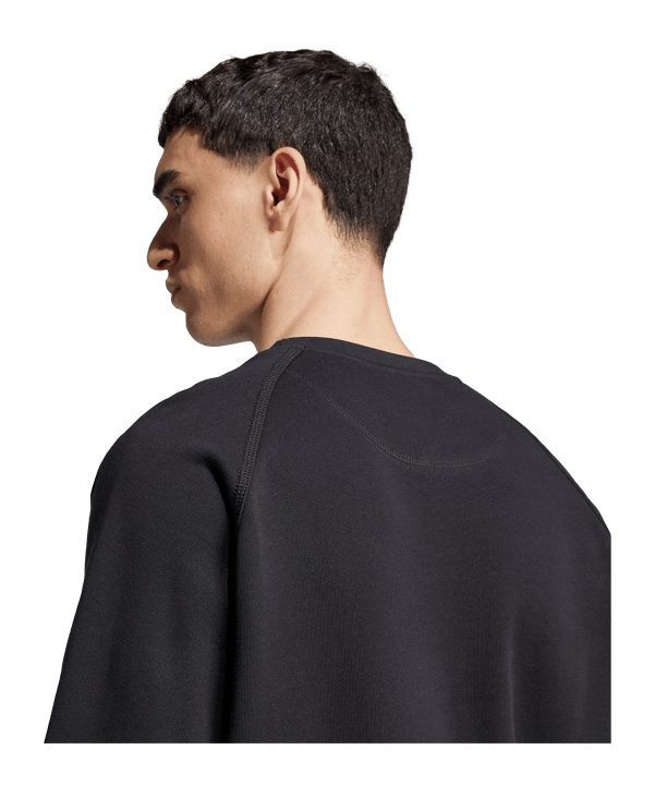adidas Originals Trefoil Essentials French Terry Sweatshirt Schwarz - schwarz