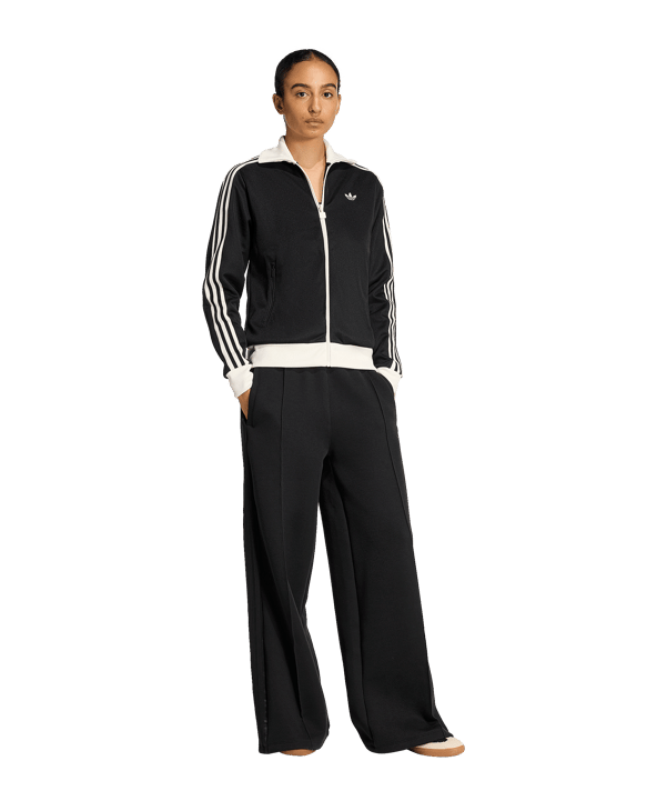 adidas Originals Classic Track Top Jacke Damen Schwarz - schwarz