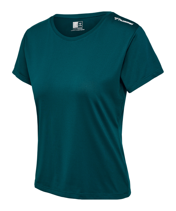 Hummel Mt Aura Mesh T-Shirt Damen Blau F6470 - blau