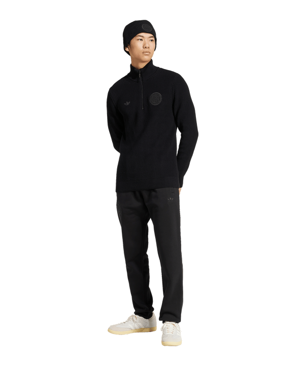 adidas DFB Deutschland 125 Anniversary HalfZip Sweatshirt Schwarz - schwarz