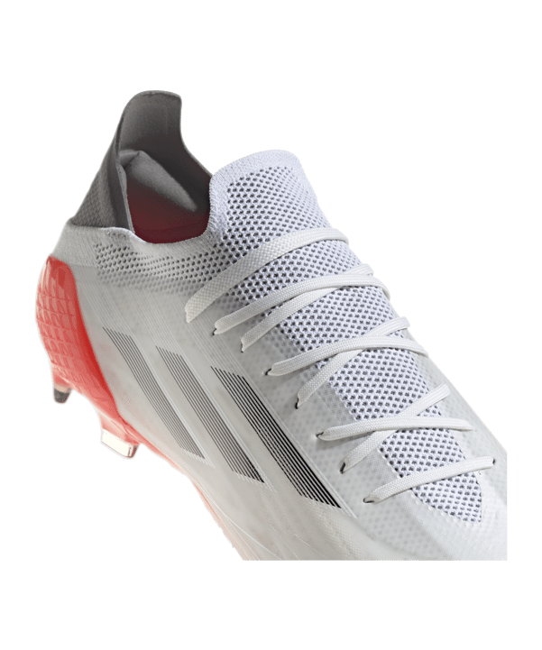 adidas X SPEEDFLOW.1 FG White Spark Weiss Grau Rot - weiss
